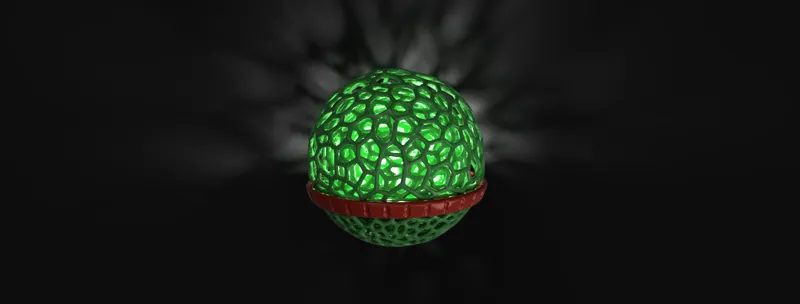 DESIGN CHRISTMAS LIGHT BALL CHRISTMAS TREE BALL (VORONOI)