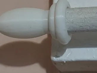 Curtain rod end cap