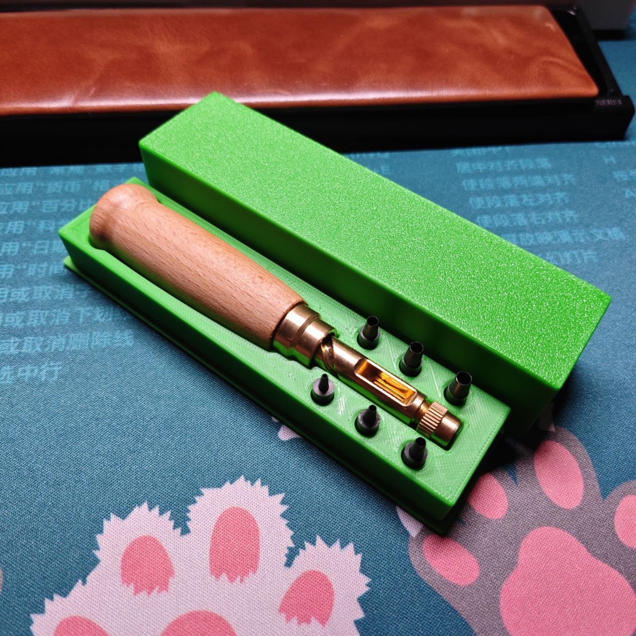Miniatura 2 do modelo 3D 皮革打孔器收纳盒-无磁铁/有磁铁V2