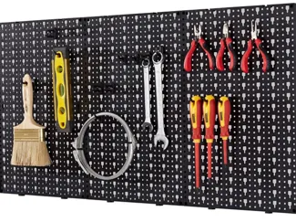 Pegboard wall storage tools