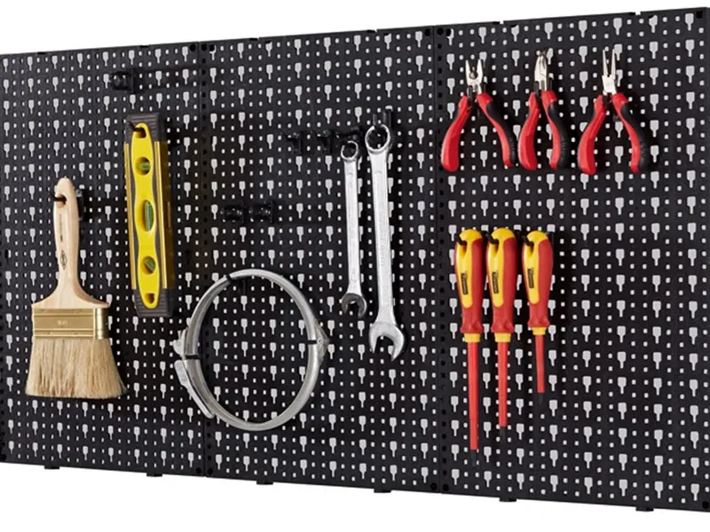 Pegboard wall storage tools