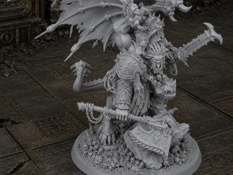 The Red Tyrant Ascended Gorebound Demon Warlord