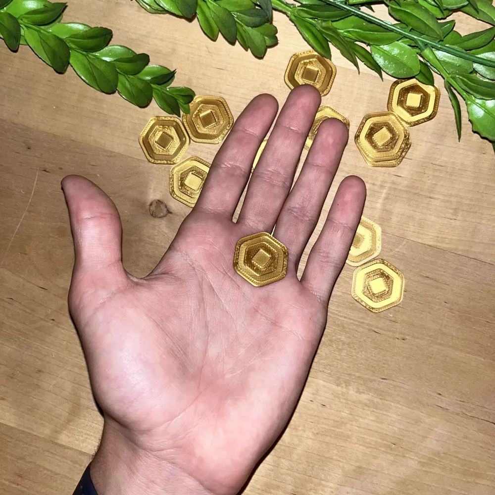 mini robux coin gift fidget of roblox bux money by Printyous MakerWorld ...