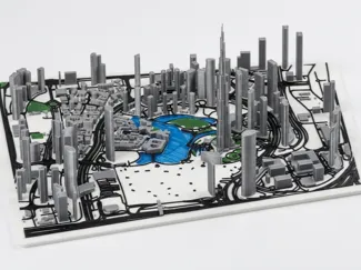 burj khalifa - dubai 3d Map