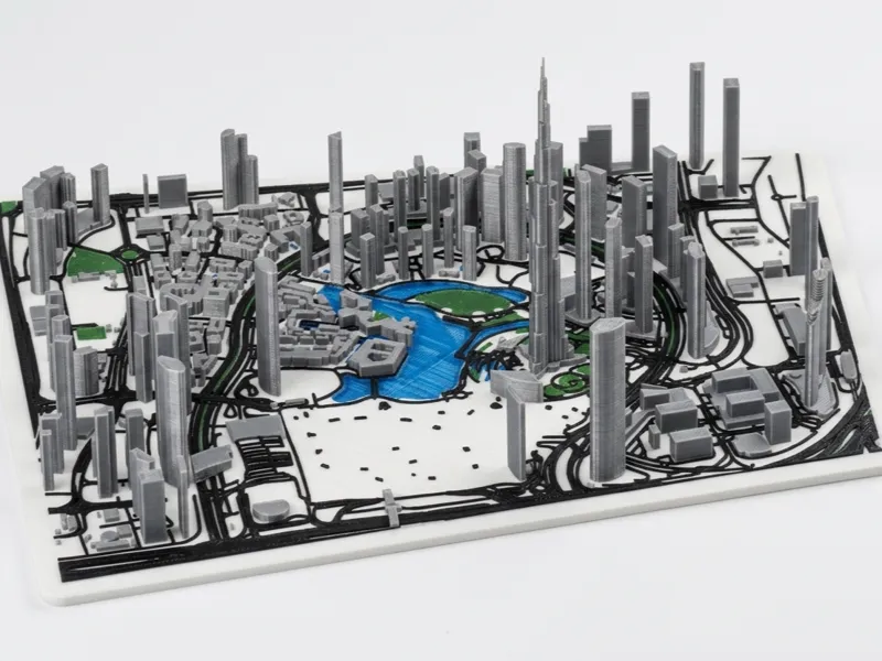 burj khalifa - dubai 3d Map