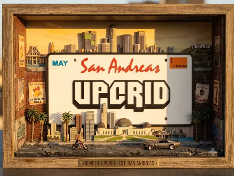 San Andreas Custom License Plate