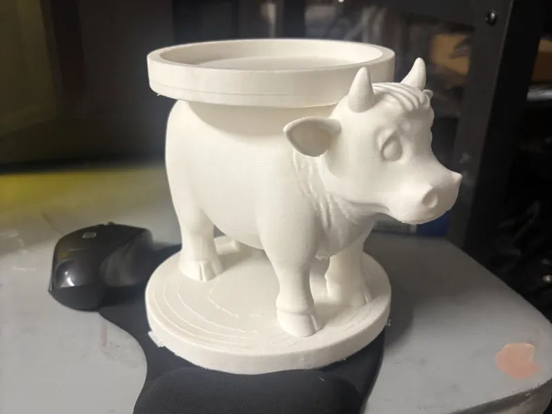 Cow 3 Wick Candle Holder
