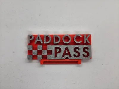 TCG Regal Aufsteck Logo Topps Paddock Pass