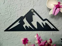Décoration murale silhouette de montagne — photo 2