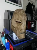 Masque en bois du prêtre dragon (Skyrim) — photo 3