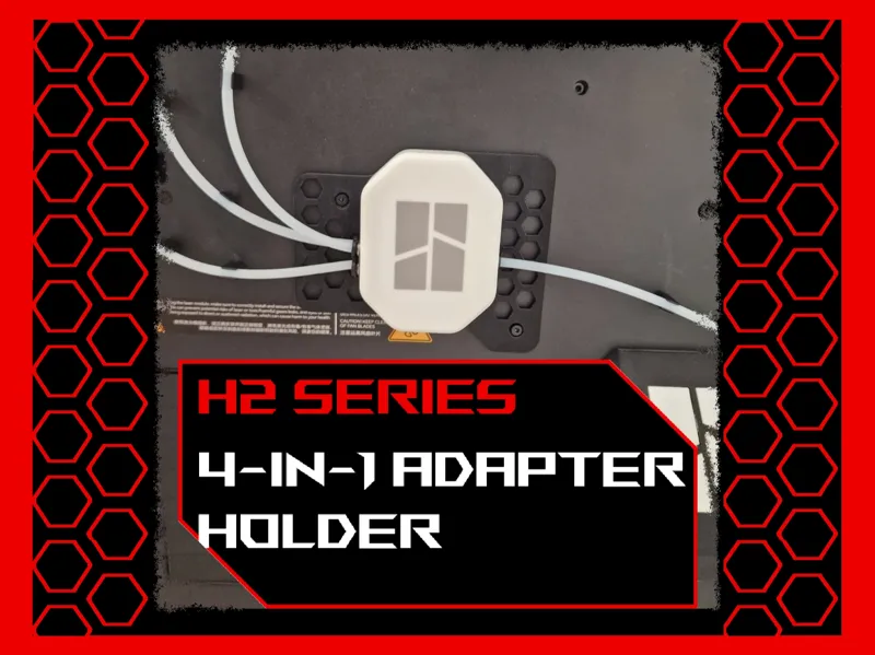 Bambu 4-in-1 PTFE Adapter II Holder for H2 series
