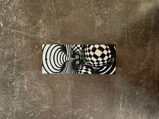 optical illusion hueforge bookmark 