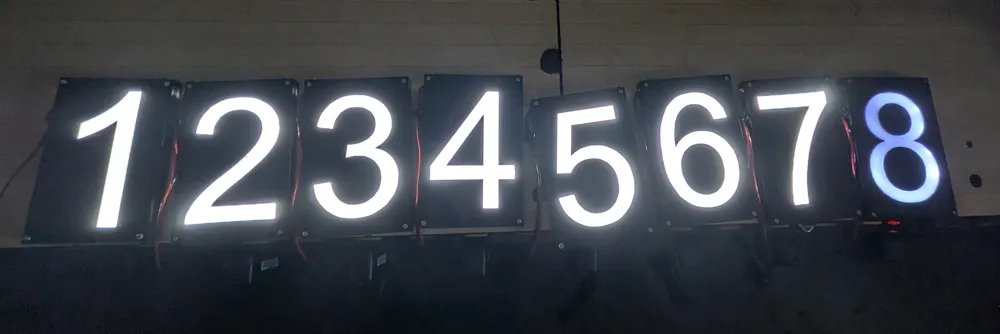 Led Backlight Number LED Backlit Numeric Digits - Free 3D Print Model - MakerWorld