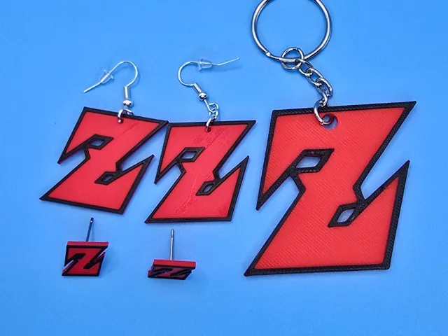 Dragon Ball z Keychain and Earrings