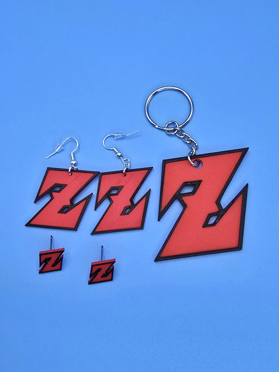 Dragon Ball z Keychain and Earrings view 2