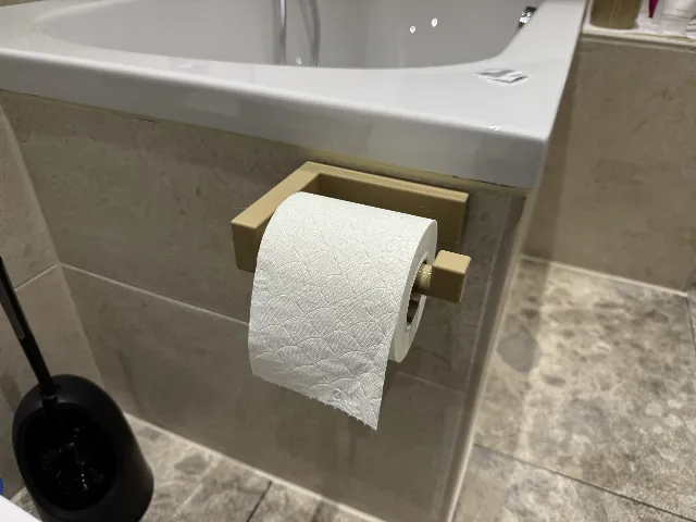 Toilettenpapierhalter zum Kleben ( ohne Bohren )