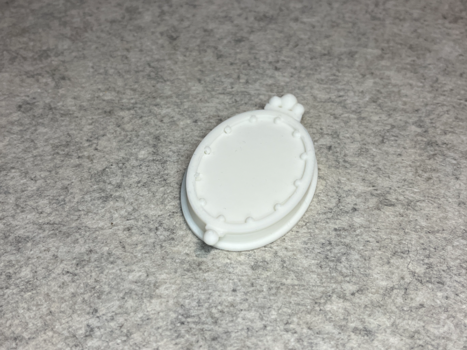 Dollhouse oval mirror miniature house
