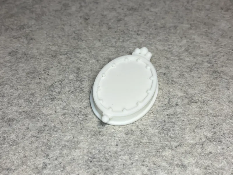 Dollhouse oval mirror miniature house