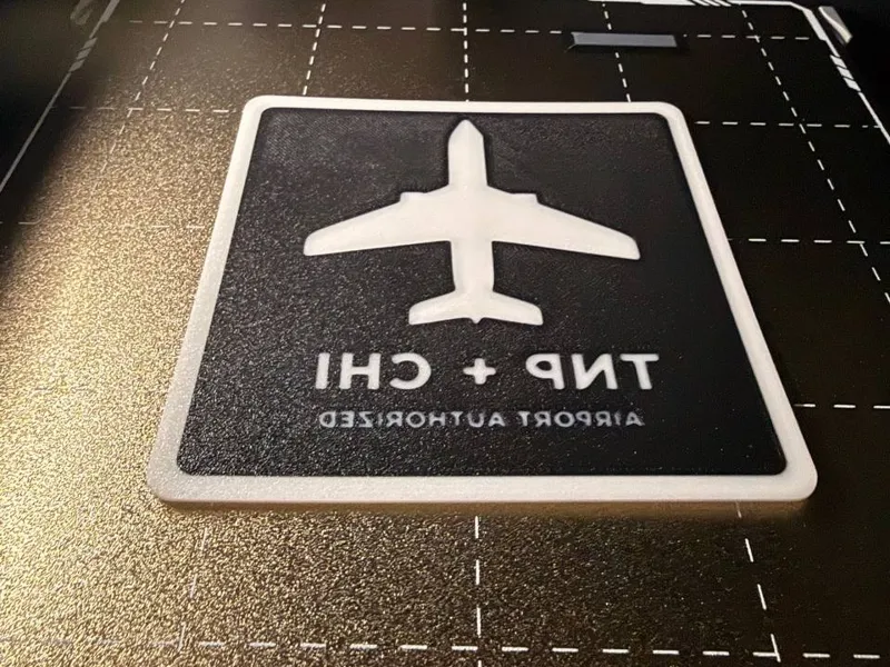 TNP + CHI AIRPORT AUTHORIZED STICKER