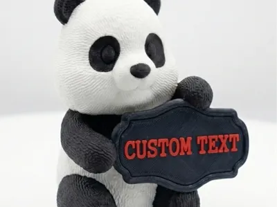 cute Panda Customizable Message 