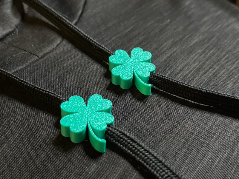 Shamrock Clover Drawstring Beads | St Patricks Day