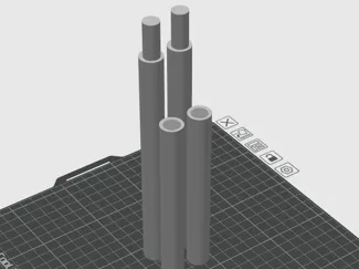 .5" EMT conduit x 12.75" - Solid