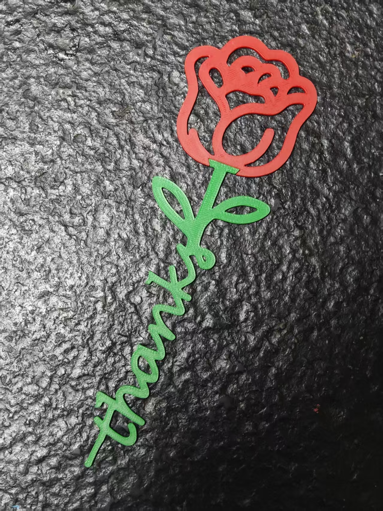 Miniatura 2 do modelo 3D 教师节thanks花（2种款式），仅9g
