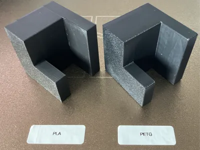 Test-Cube for PLA or PETG as support-filament