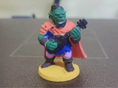 RPG Miniature, Orc Bard class
