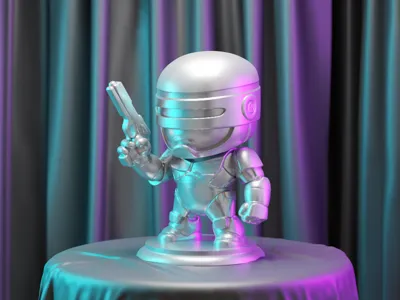 The Classic Robocop Inspired Kawaii Figure