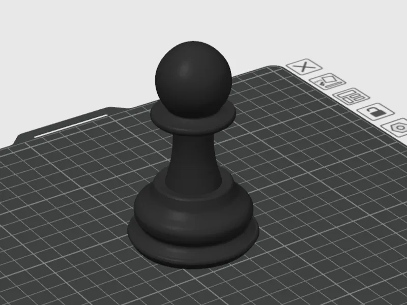 Chess Pawn piece 1:1