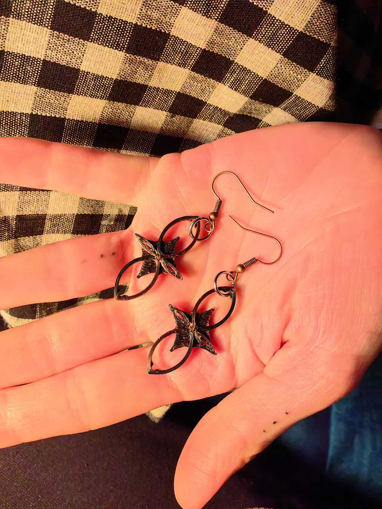 Gothic Vesica Piscis Earrings #3 view 2