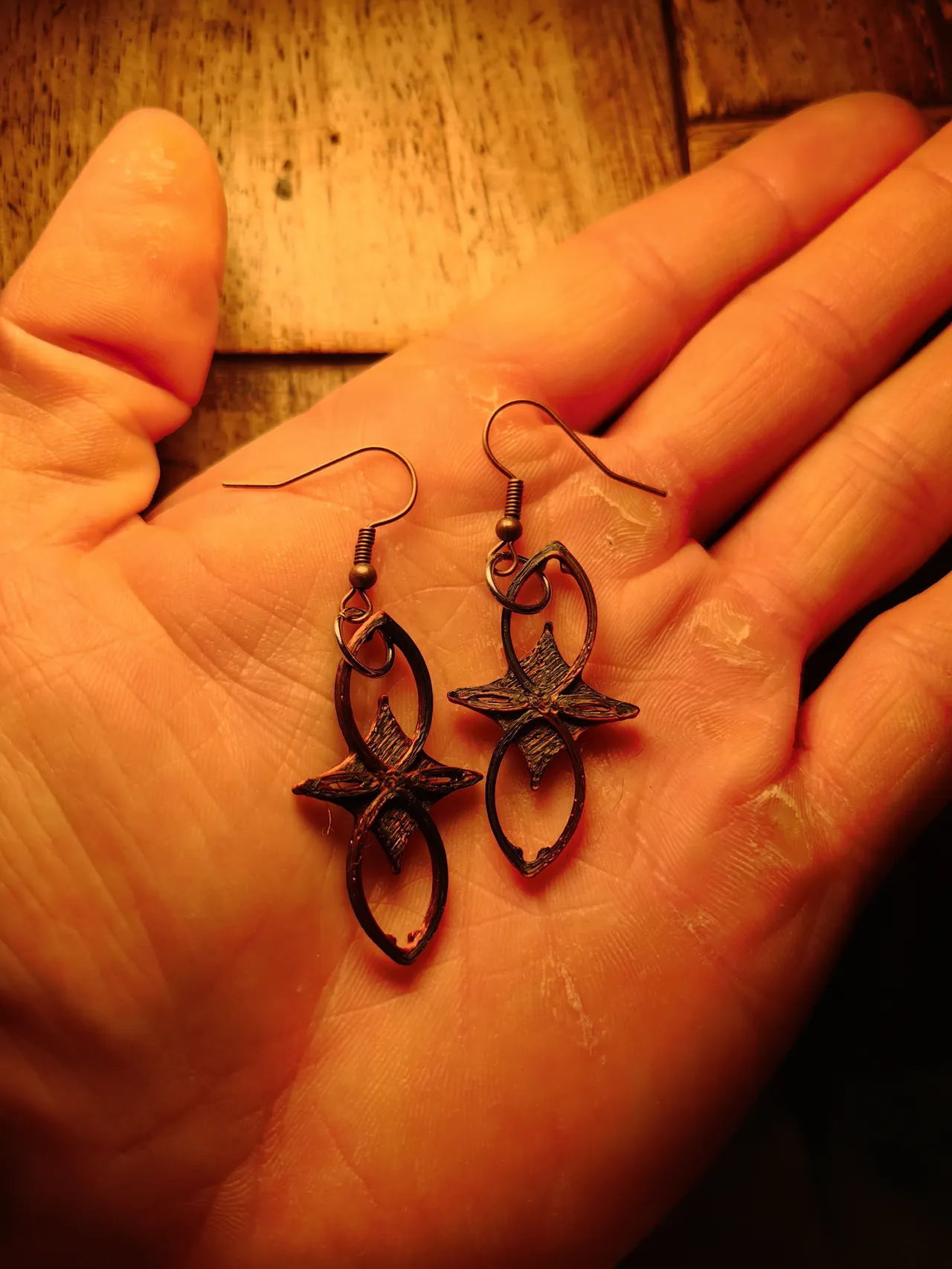 Gothic Vesica Piscis Earrings #3 view 3