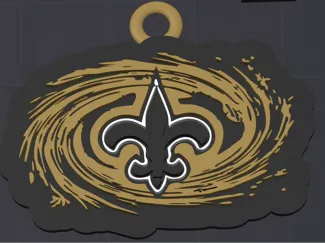 Oversized Saints Fan commemorative pendant logo