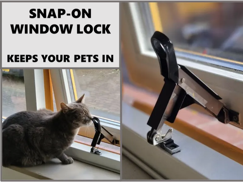 snap-on window lock