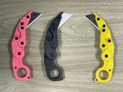 Karambit Claw Knife Redesigned with 8 Bearing Smooth Version/Folding Knife/Utility Knife