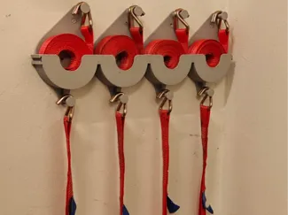 40mm Ratchet Strap Holder – Stackable Wall Mount