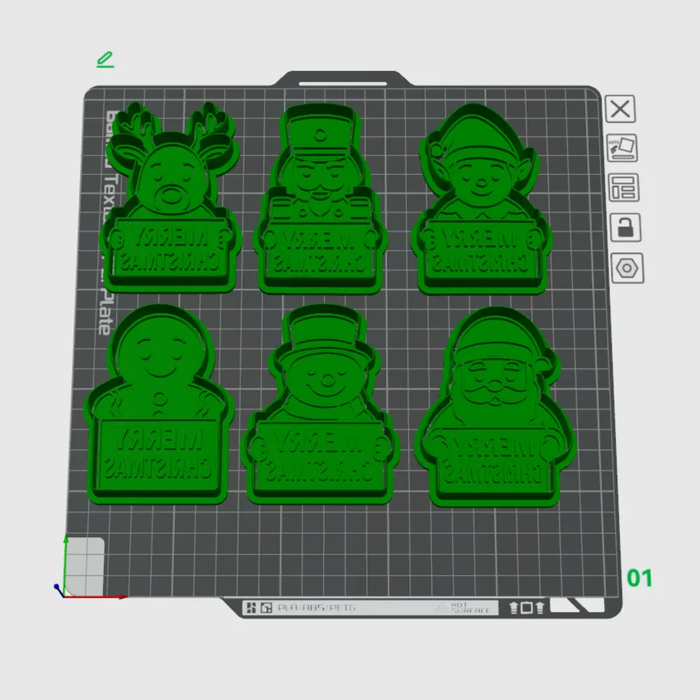 Christmas Cookie Cutter Set - Free 3D Print Model - MakerWorld
