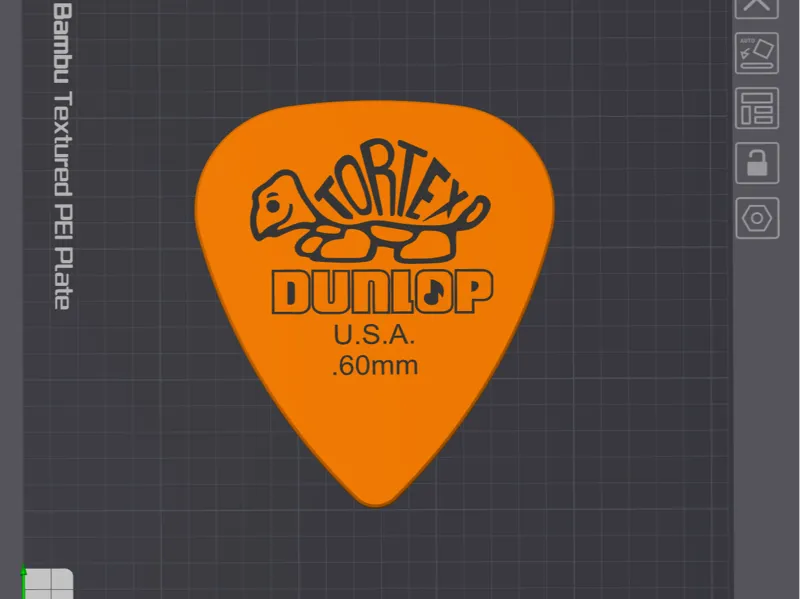Giant Tortex Guitar Picks - 0.60mm Orange