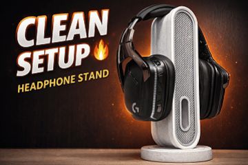 Minimalist Headphone Stand – Clean Desk Setup