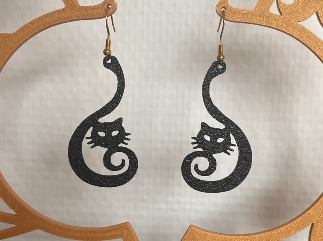 Earrings - Cat