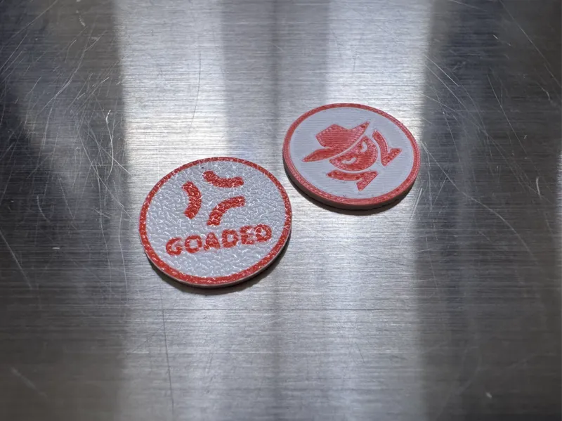 Goaded Token Double Sided (Size of Canadian Penny)