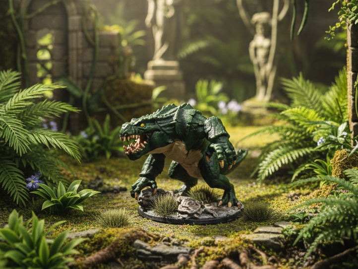 Jungle Lurker / Echsen-Monster Tabletop Miniature