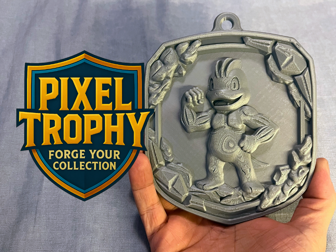 Pixel Trophy – Machop (Pokémon)