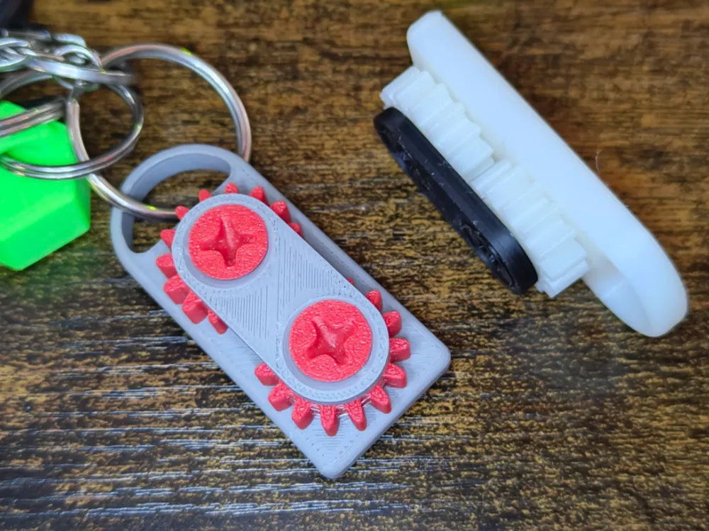 Keychain Fidget Gear by Printynator MakerWorld: Download Free 3D Models