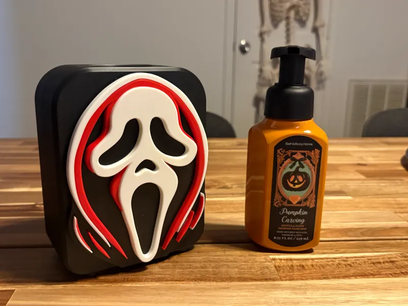Ghostface Soap Bottle Cover