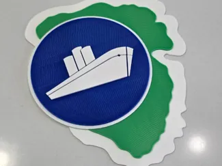 Jurassic Park Screen Accurate Dock Sign