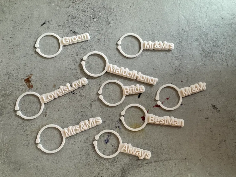 Wine Glass Name Tags - SCAD Customizable!!