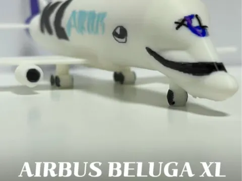 Letrero o emblema decorativo: Airbus BelugaXL — 1:400 Scale Model — referencia de MakerWorld