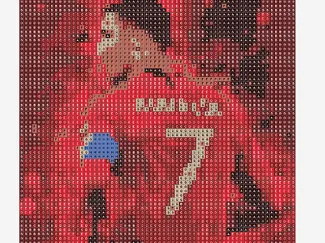 Ronaldo Pixel Art Puzzle - World Cup Edition